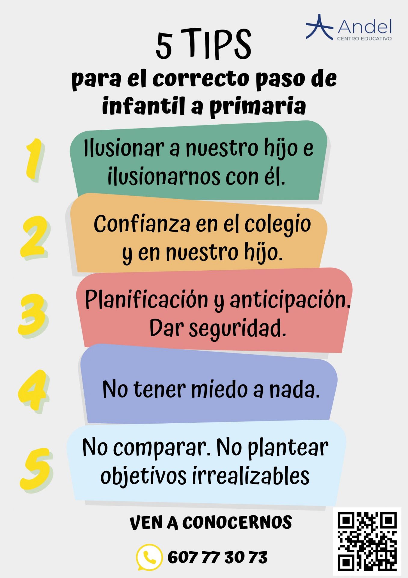 Tips para mejorar el paso de infantil a primaria