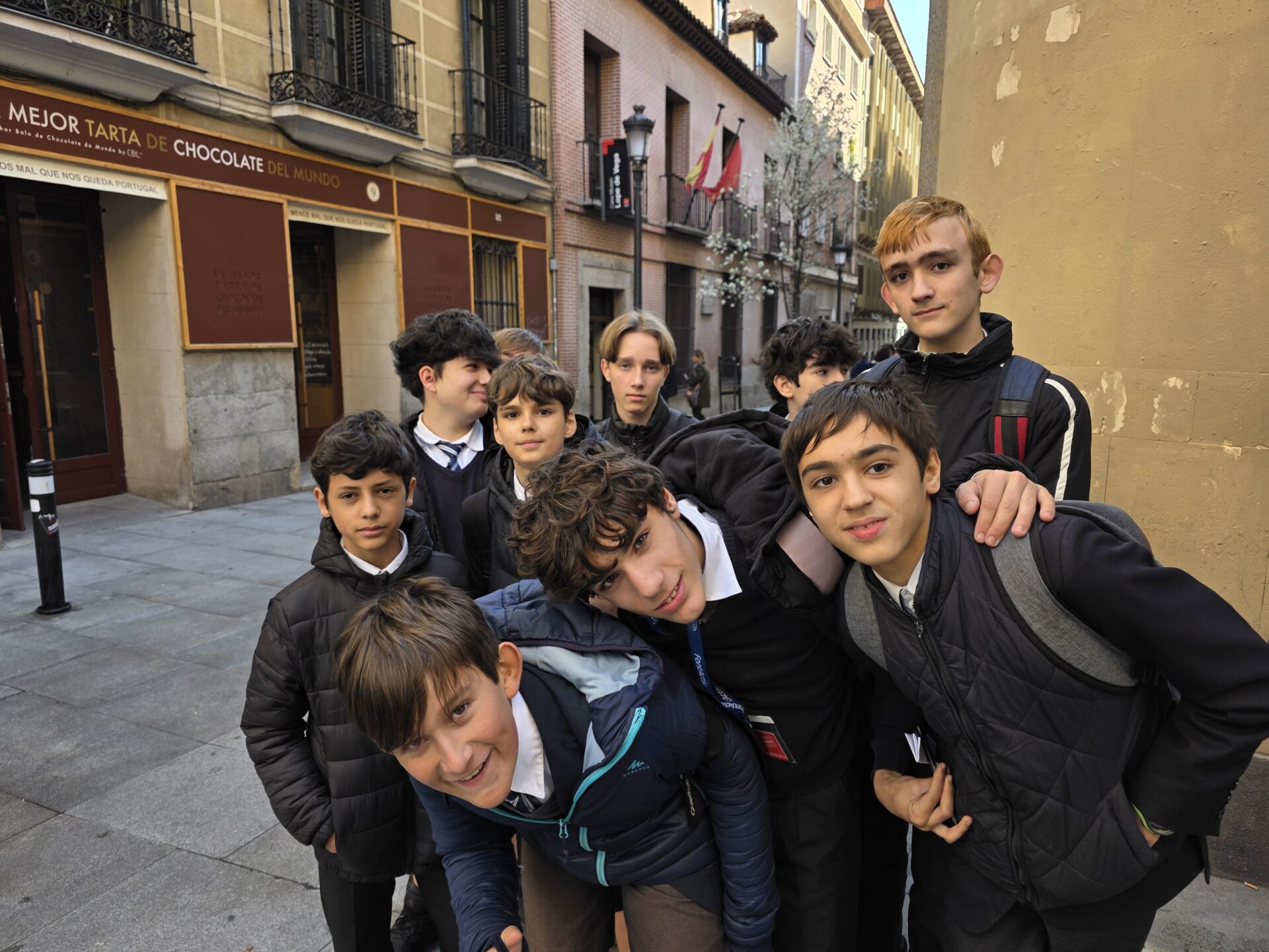 Alumnos en El Barrio de las letras