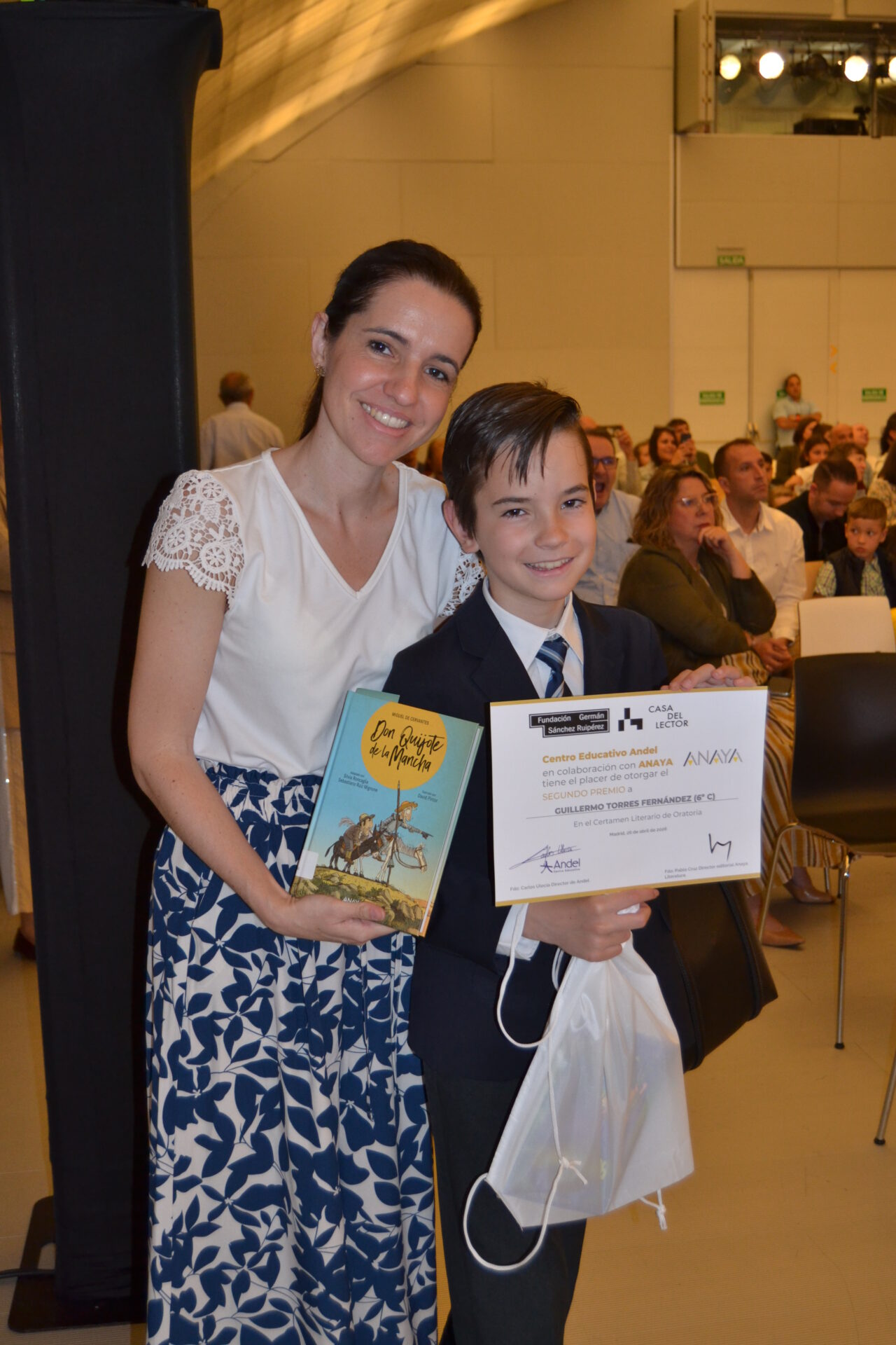 entrega premios clasicos en familia andel alumnos