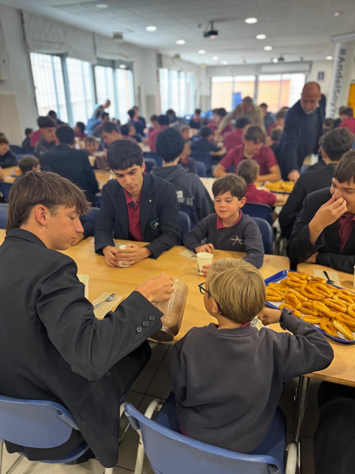 Desayuno de cierre del programa de apadrinamiento Andel entre alumnos de Primaria y Bachillerato