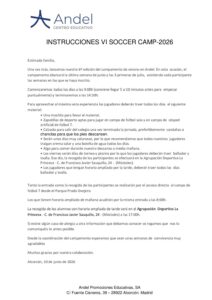 Instrucciones VI Soccer Camp 5
