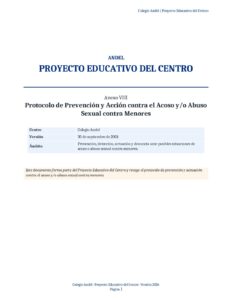 Anexo_VIII_Protocolo_Prevencion_Acoso_Abuso_Sexual_Menores_Colegio_Andel_2026_INDICE_CORREGIDO 5